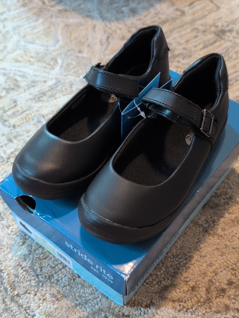 Stride Rite Sr Ainsley Black 12.5M Mary Jane Shoes